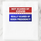 Covid wird nicht erschüttert rechteckiger aufkleber (Tasche)