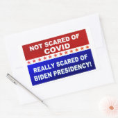 Covid wird nicht erschüttert rechteckiger aufkleber (Umschlag)