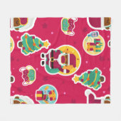 Covider Gesichtsmaske schwarzer Santa Fleecedecke (Vorderseite (Horizontal))