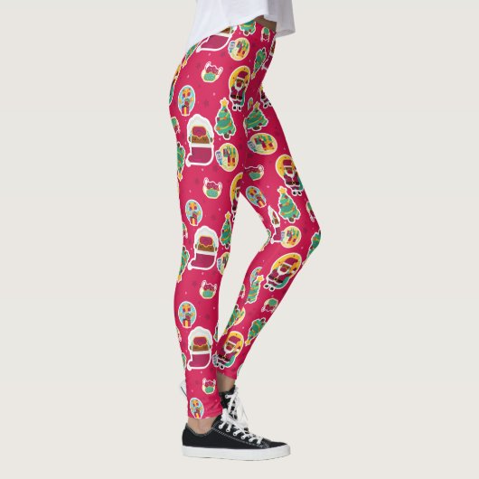 Covider Gesichtsmaske schwarzer Santa Leggings (Rechts)