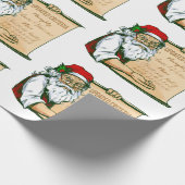 covider Weihnachtssanta-Claus-Impfstoff frech Geschenkpapier (Ecke)