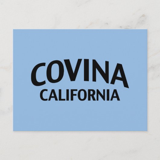 Covina California Postkarte (Vorderseite)