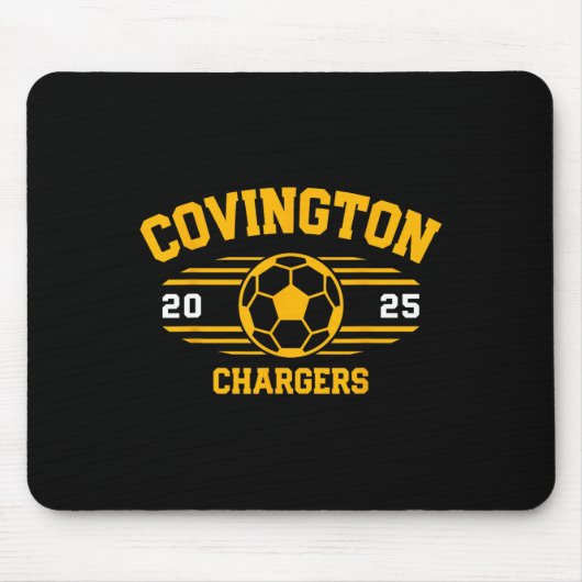 Covington Chargers Fußballrechnung 2025  Mousepad (Vorne)