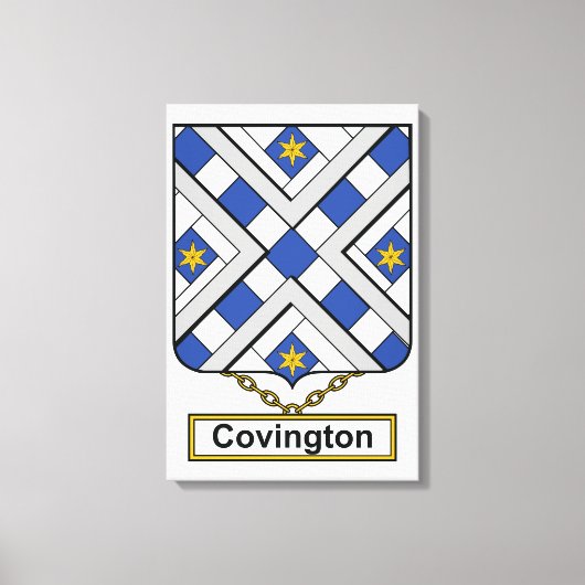 Covington Familienwappen Leinwanddruck (Vorderseite)