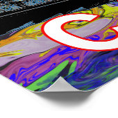 Covington, Kentucky in Graffiti Poster (Ecke)