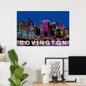 Covington, Kentucky in Graffiti Poster (Heimbüro)