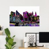 Covington, Kentucky in Graffiti Poster (Heimbüro)
