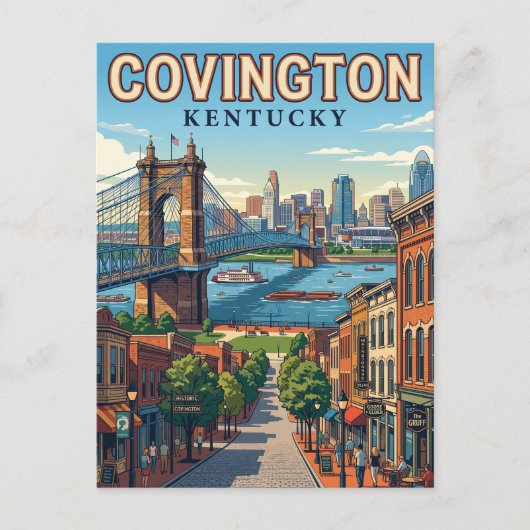 Covington, Kentucky Postkarte (Vorderseite)