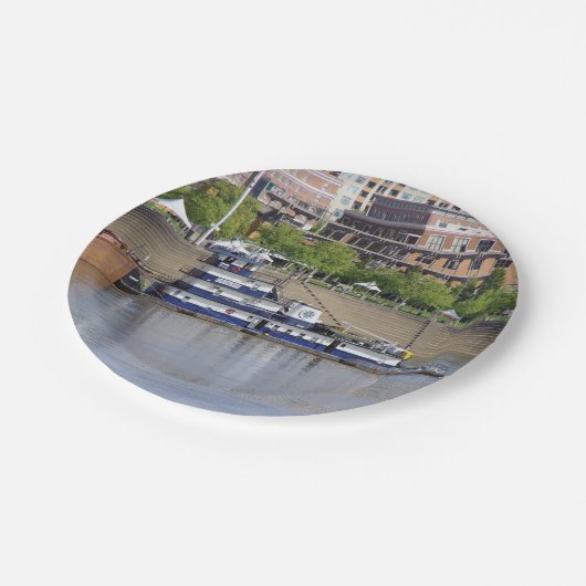 Covington-Papierplatte Pappteller (Schrägansicht)