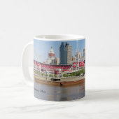 Covington passiert Cincinnati-Schleppkahn Kaffeetasse (Vorderseite Links)