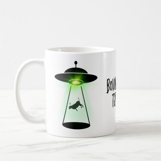 Cow Abduction Kaffeetasse (Links)