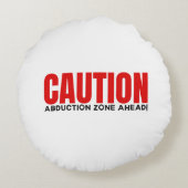 Cow Abduction Rundes Kissen (Rückseite)