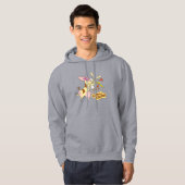 Cow and Chicken Hug Graphic Hoodie (Vorne ganz)