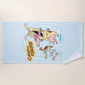 Cow and Chicken Laughing Graphic Strandtuch (Vorderseite)