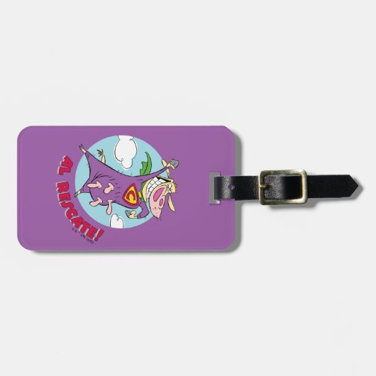 Cow and Chicken Super Cow Al Rescate! Gepäckanhänger (Vorderseite horizontal)