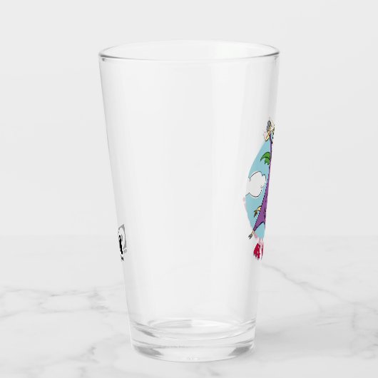 Cow and Chicken Super Cow Al Rescate! Glas (Rechts)