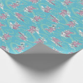 Cow and Chicken Super Cow Pattern Geschenkpapier (Ecke)