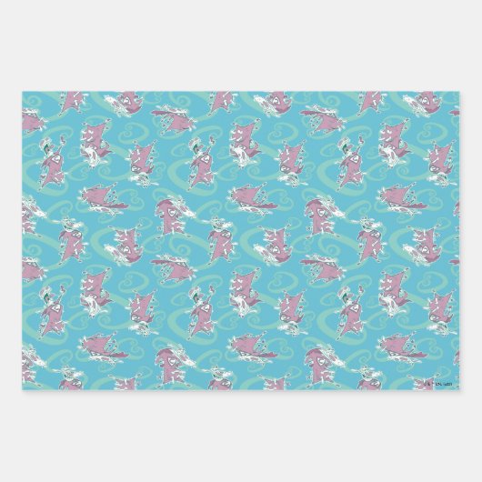 Cow and Chicken Super Cow Pattern Geschenkpapier Set (Vorderseite)