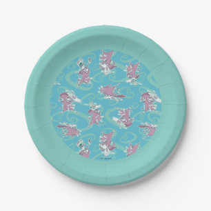 Cow and Chicken Super Cow Pattern Pappteller