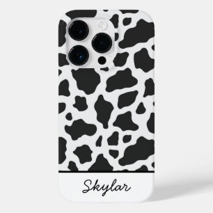Cow Animal Print Custom Curry Name Case-Mate iPhone 14 Pro Hülle