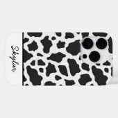 Cow Animal Print Custom Curry Name Case-Mate iPhone Hülle (Rückseite (Horizontal))