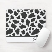 Cow Animal Print Custom Curry Name Mousepad (Mit Mouse)