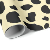 Cow Animal Skin Colour Pattern Design Geschenkpapier (Rolleneckpunkt)