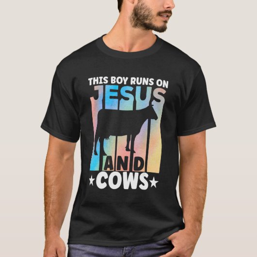 Cow Apparel Farmer Cows Lover for Boys T-Shirt (Vorderseite)