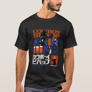 Cow Bebop Kanji Comic Strips T-Shirt
