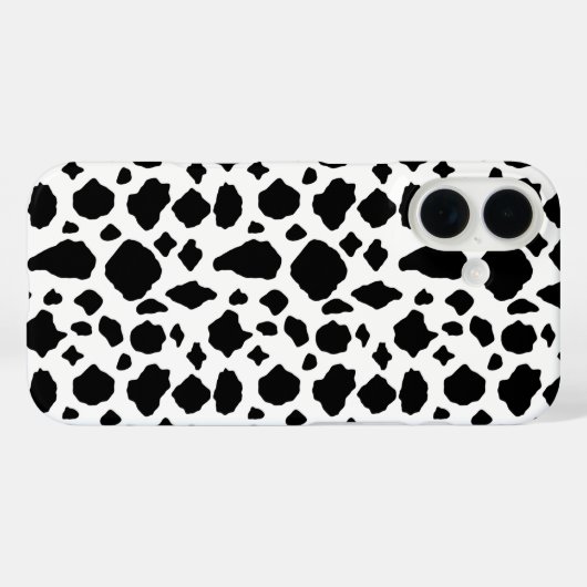 Cow Black and White Pattern Case-Mate iPhone Hülle (Rückseite (Horizontal))