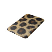 Cow Black White Spots Fur Badematte (Schrägansicht)