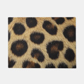 Cow Black White Spots Fur Fußmatte (Vorderseite)