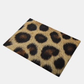 Cow Black White Spots Fur Fußmatte (Schrägansicht)