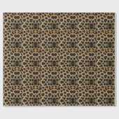 Cow Black White Spots Fur Geschenkpapier (Flach)
