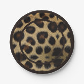 Cow Black White Spots Fur Pappteller (Vorderseite)