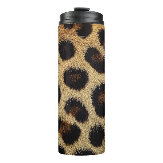 Cow Black White Spots Fur Thermosbecher (Vorderseite)