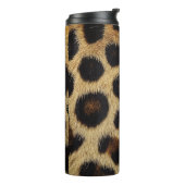 Cow Black White Spots Fur Thermosbecher (Nach links gedreht)