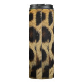 Cow Black White Spots Fur Thermosbecher (Rückseite)