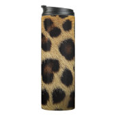 Cow Black White Spots Fur Thermosbecher (Nach rechts gedreht)