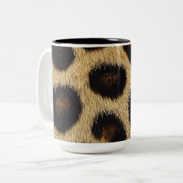 Cow Black White Spots Fur Zweifarbige Tasse