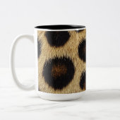 Cow Black White Spots Fur Zweifarbige Tasse (Links)