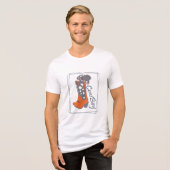 Cow boy Tri-Blend shirt (Vorderseite voll)