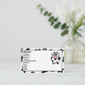 Cow Business Cards Visitenkarte (Stehend Vorderseite)