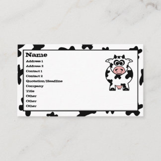 Cow Business Cards Visitenkarte