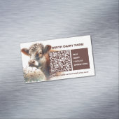 Cow Business QR-Kartenmagnet Magnetische Visitenkarte (Beispiel)