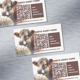 Cow Business QR-Kartenmagnet Magnetische Visitenkarte