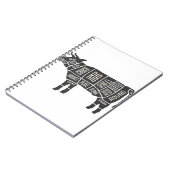 Cow Butcher Chart Notizblock (Linke Seite)