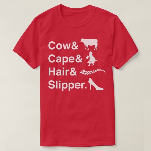 Cow Cape Hair & Slipper High School Theatre Music T-Shirt (Design vorne)