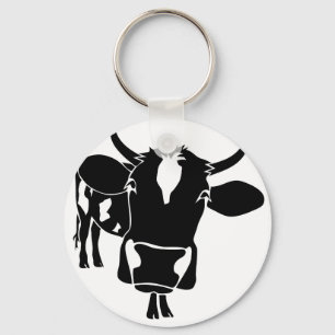 cow cattle kuh fleckvieh milk cowboy farmer schlüsselanhänger