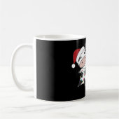 Cow Cheerful Christmas Winter Kaffeetasse (Links)